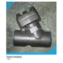 Y Type Female Thread Forged Carbon Steel Strainer Valve